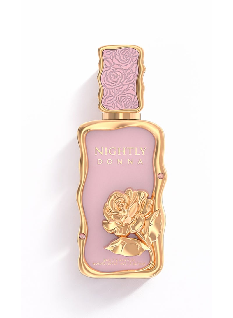 LE BONHEUR PERFUMES NIGHTLY DONNA Eau De Parfum 100ml Women Luxury Fresh Floral Fruity Scent – Long Lasting Perfume Spray with Sweet Raspberry, Strawberry, Cherry & Clean Musk for Women - Image 2